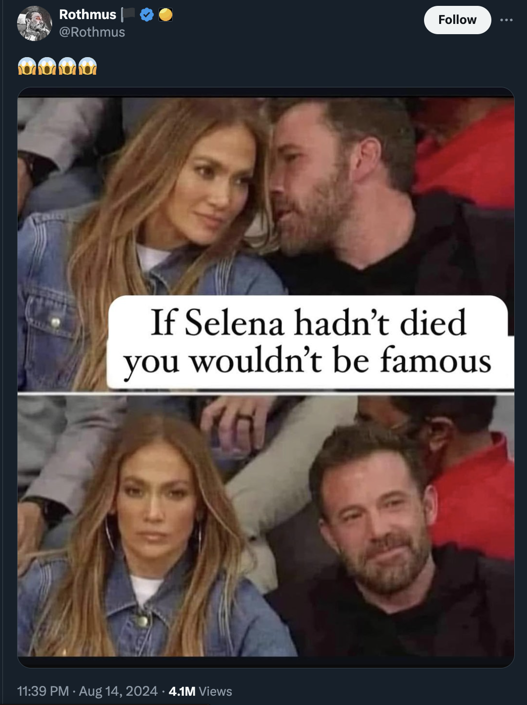 Rothmus 0000 If Selena hadn't died you wouldn't be famous 4.1M Views